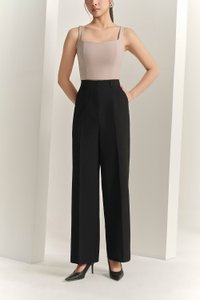 Rowena Straight Pants in Classic Black
