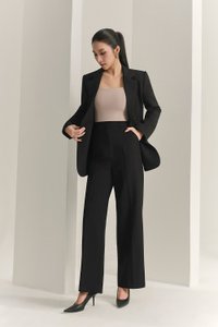 Rowena Straight Pants in Classic Black
