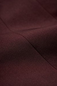 Seline Padded Peplum Top in Merlot