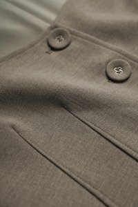 Vianne Queen Anne Vest Top in Smokey Olive