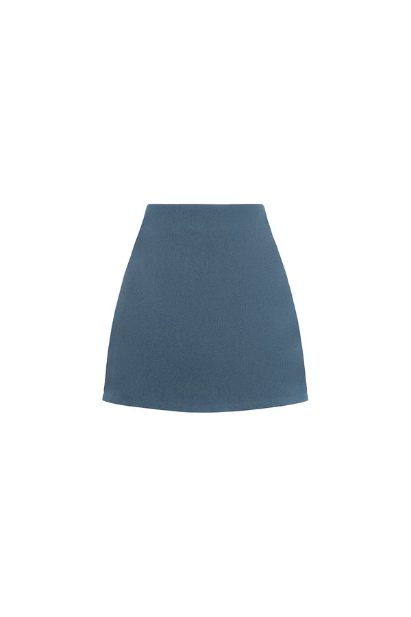 Alette High Waisted Skorts in Aegean Blue