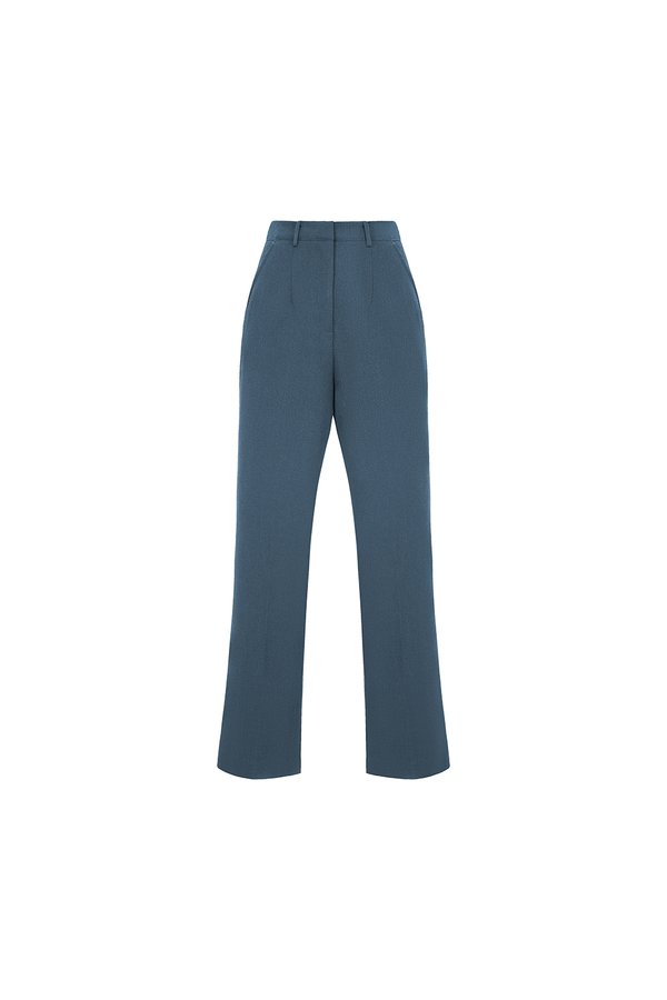 Rowena Straight Pants in Aegean Blue