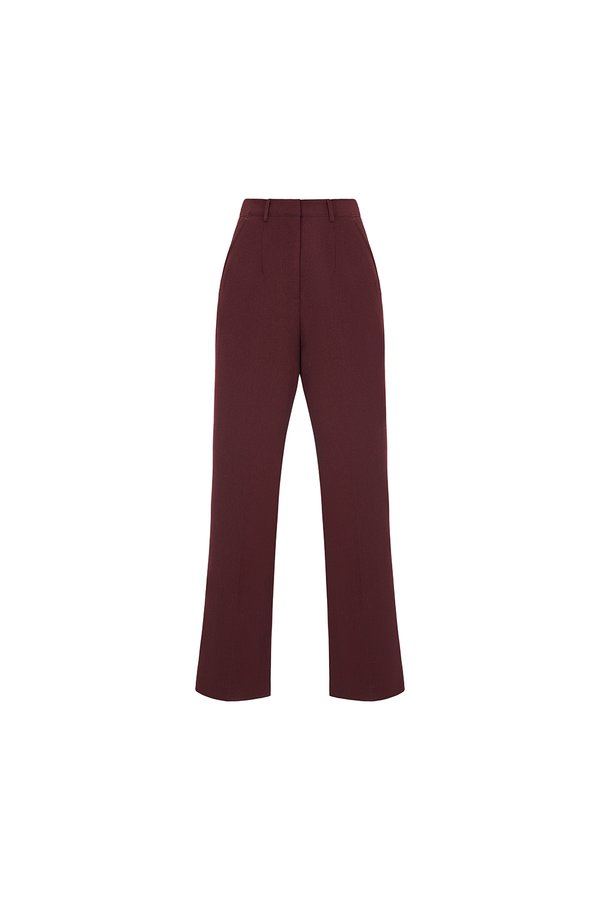 Rowena Straight Pants in Merlot