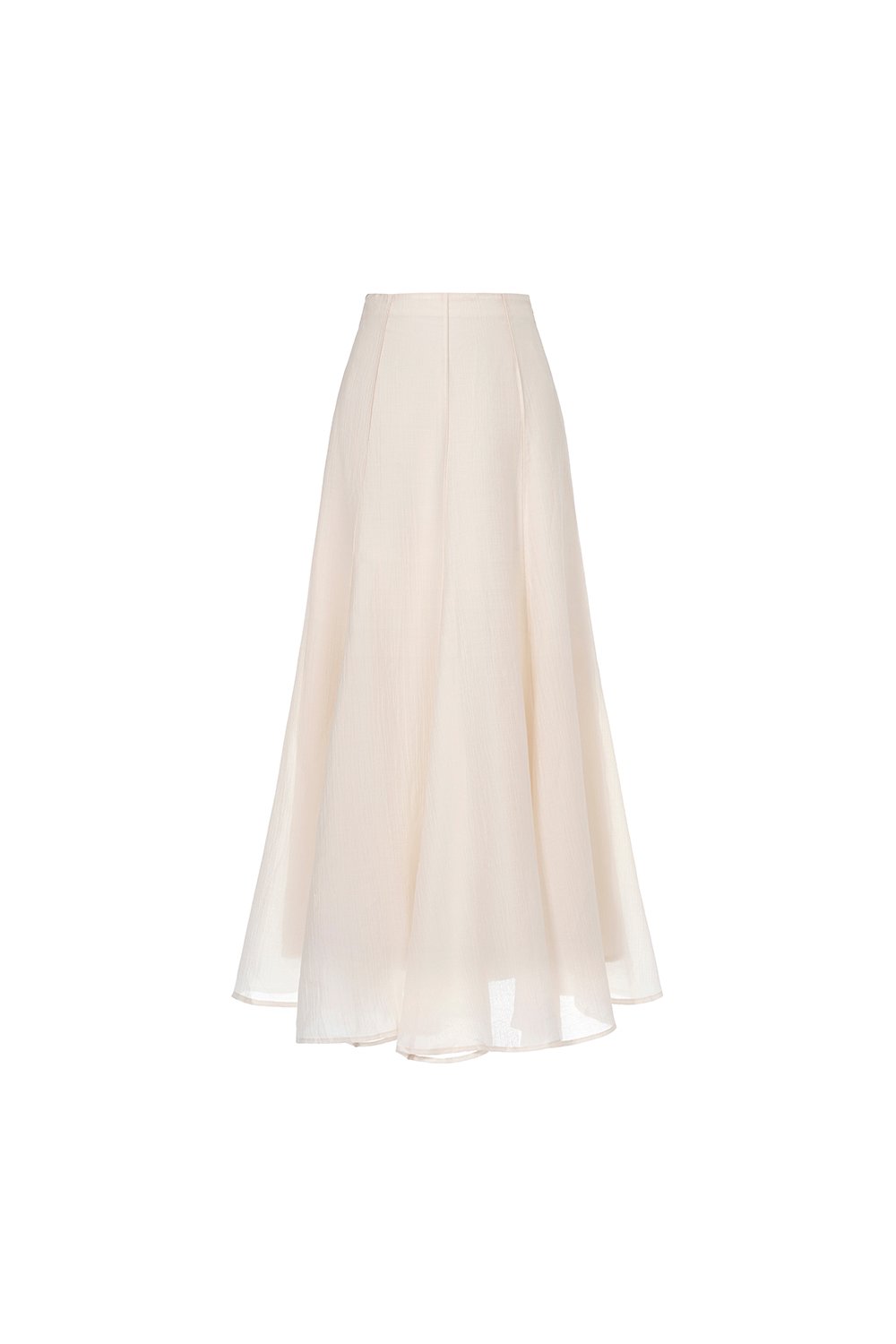 Claire Flare Skirt in Cream Veil