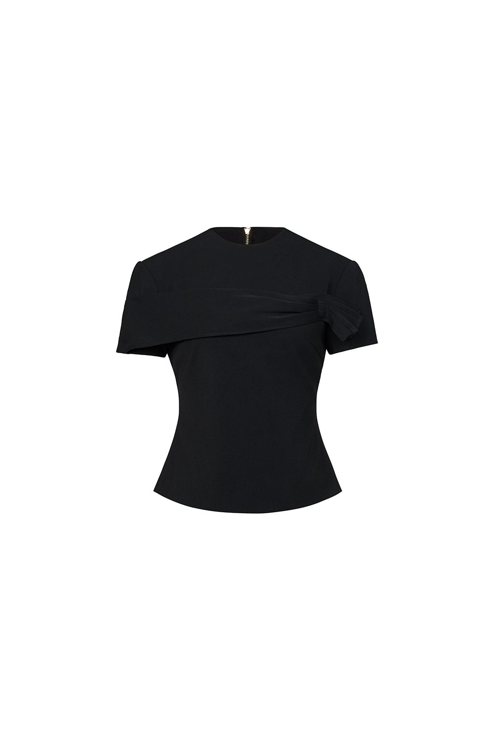 Cori Tailored Side Pleated Sleeves in Classic Black