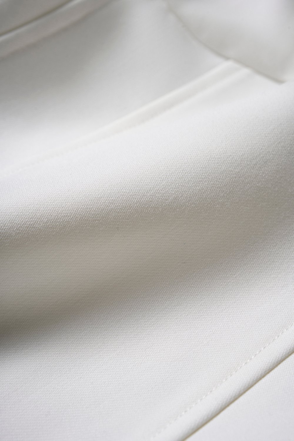 Dayna Padded Boat Neck Mini Dress in Iconic White