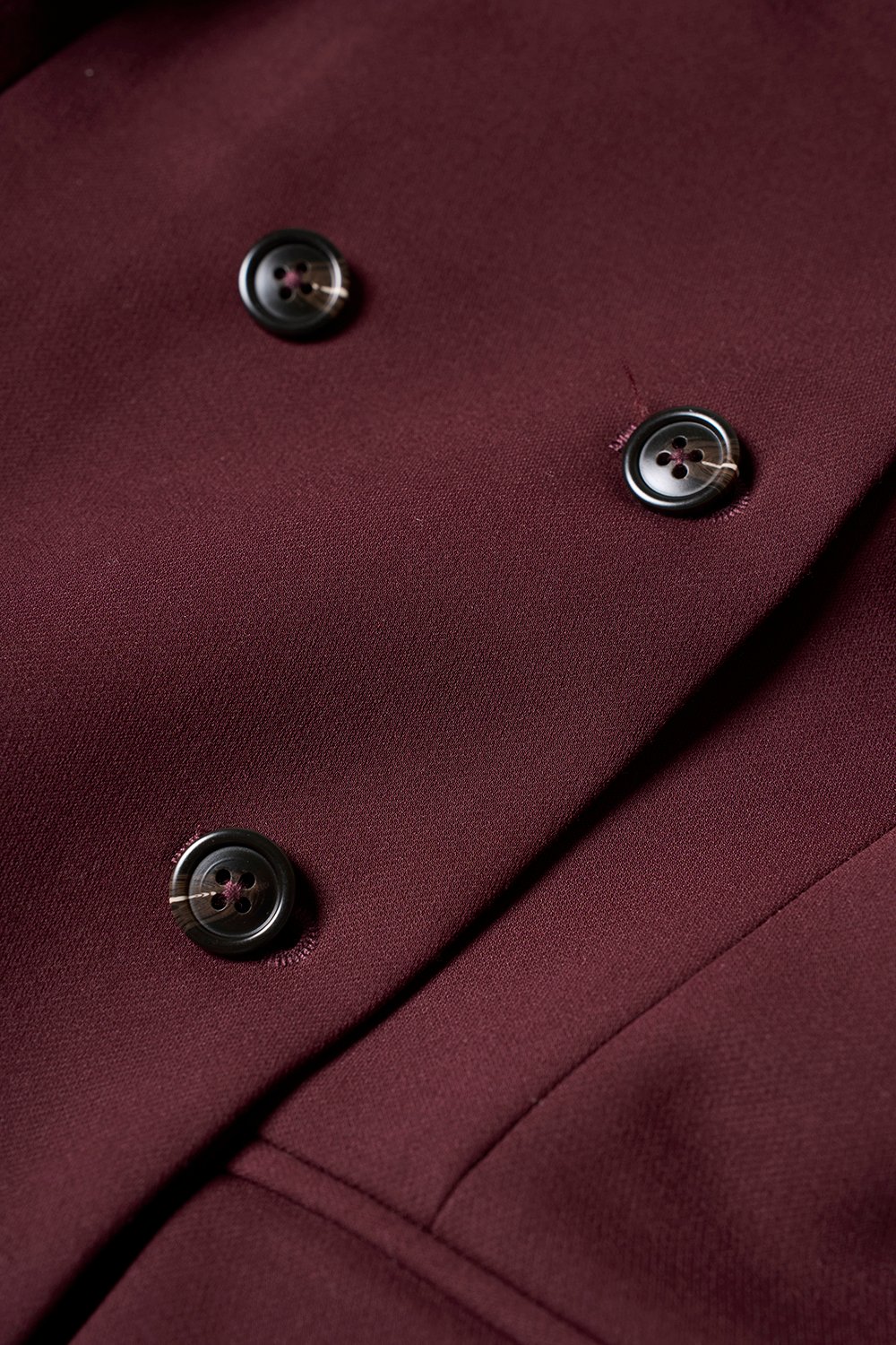 Delia Off Shoulder Tailored Top in Wine Red