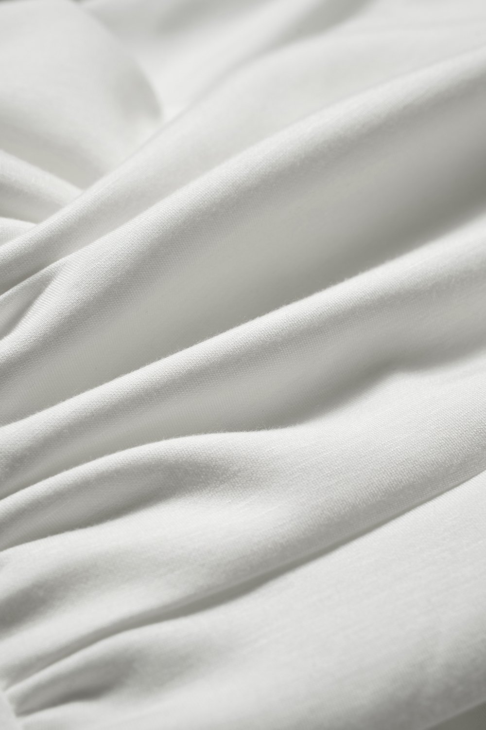 Julinne Padded Ruched Top in Iconic White