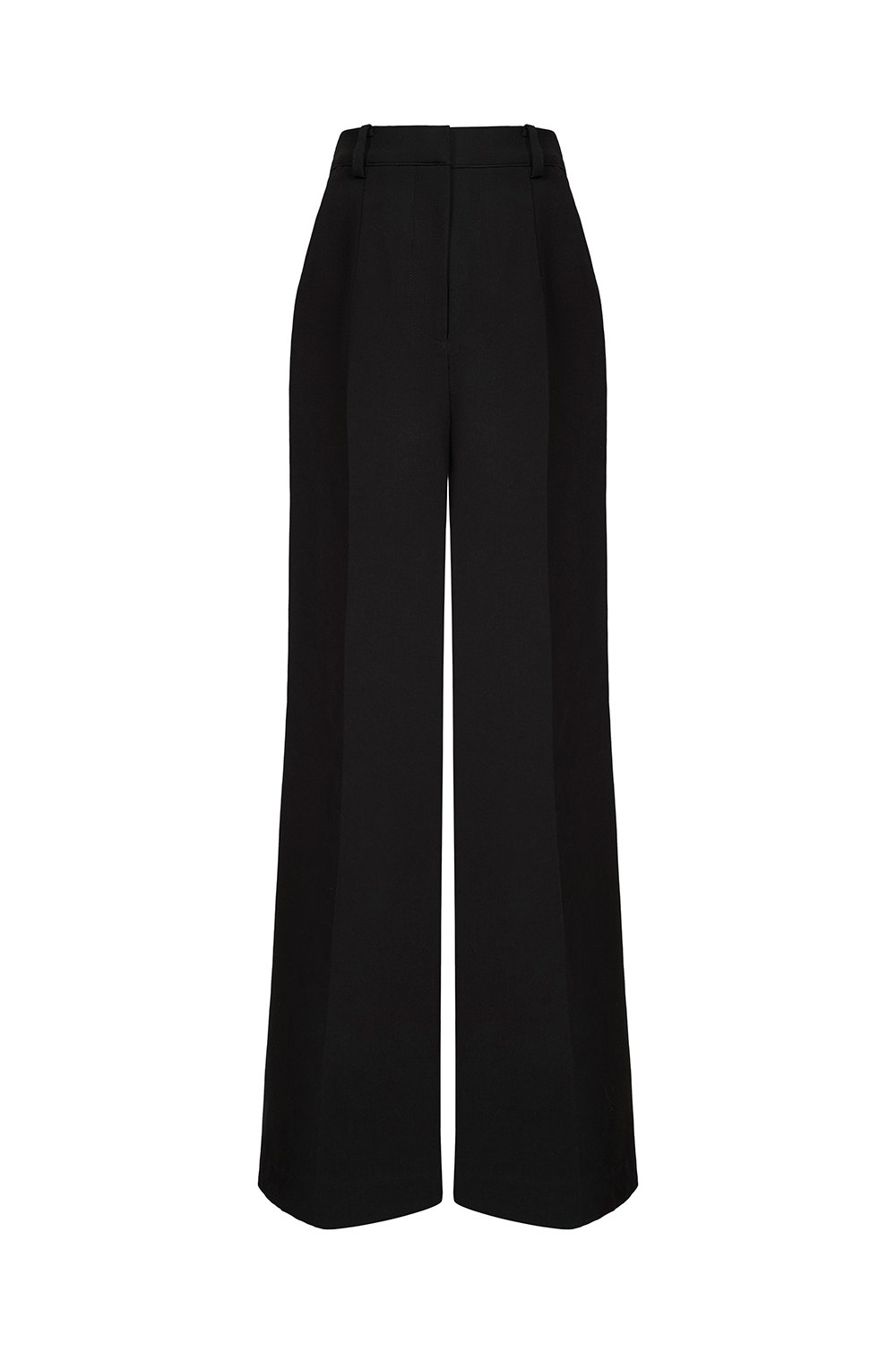Lara Straight Tailored Pants in Classic Black