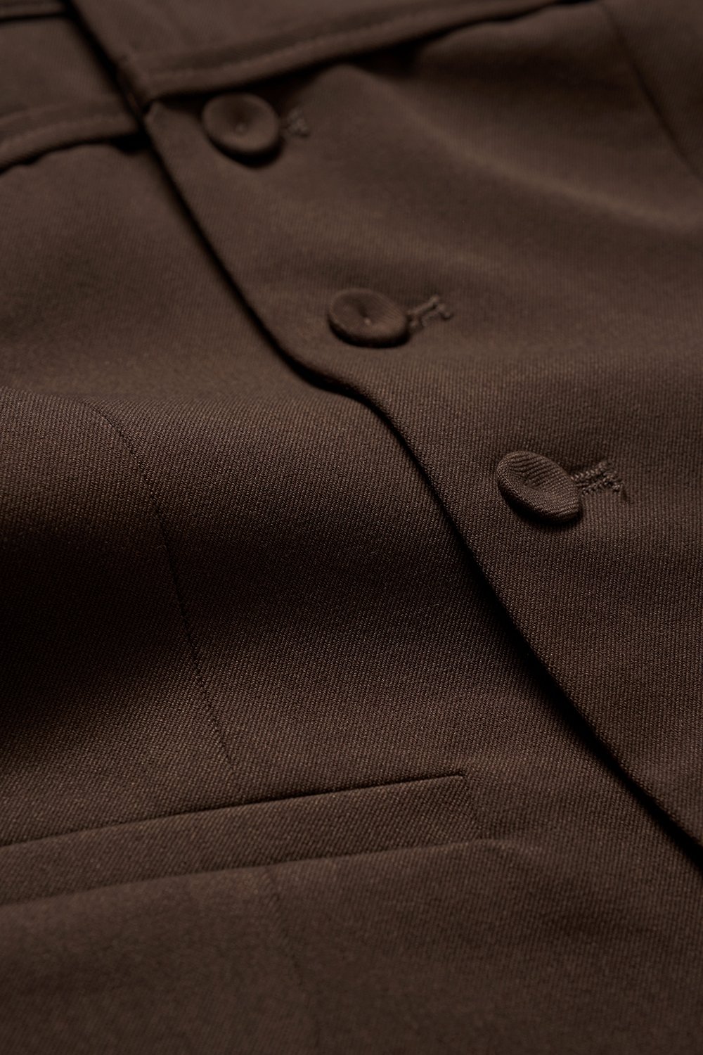 Megan Bustier Tailored Camisole Top in Saddle Brown