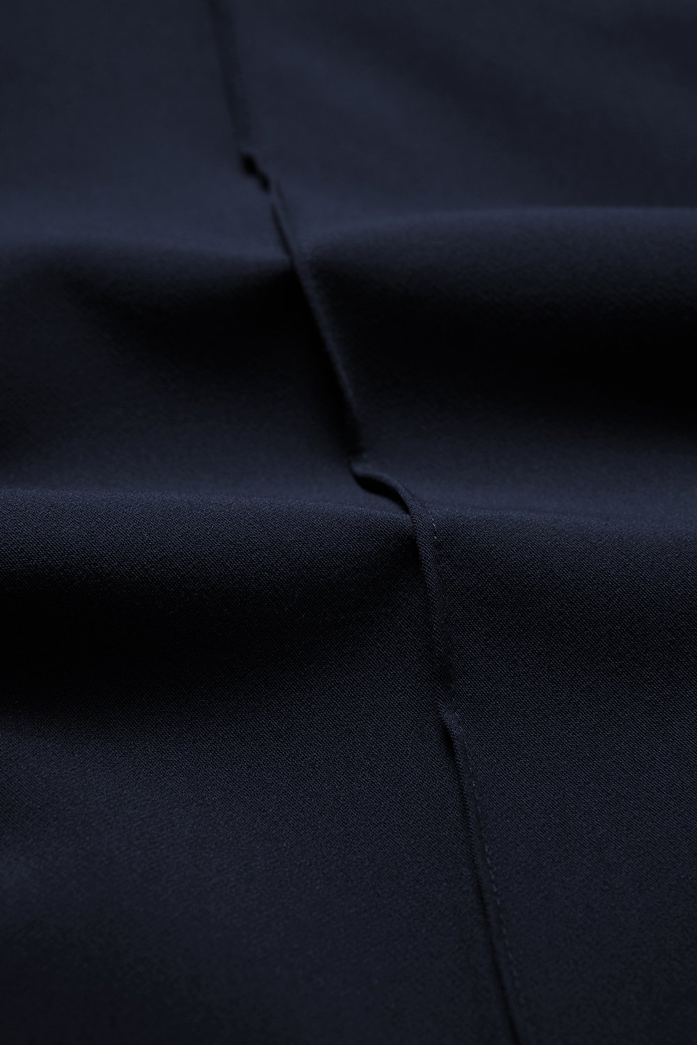 Millie Pintuck Wide Leg Pants in Navy Blue