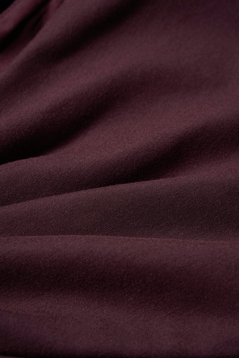 Nyx Asymmetrical Shoulder Pencil Dress in Burgundy