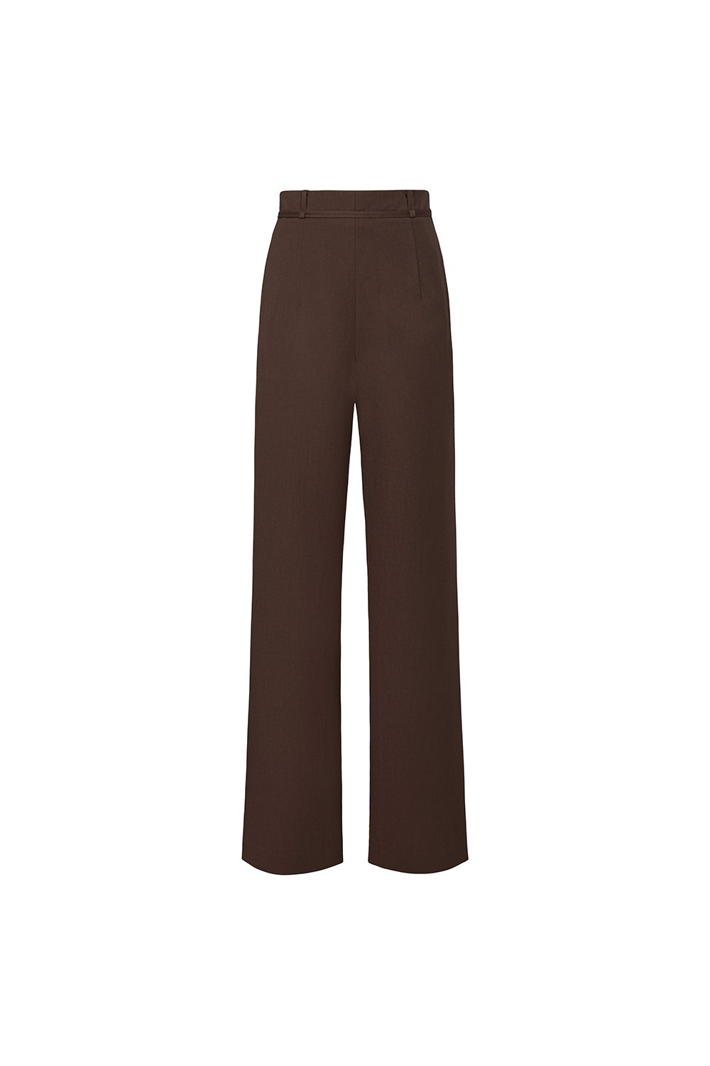 Teresa Tailored Straight Pants in Saddle Brown