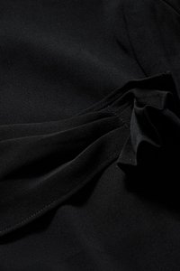 Cori Tailored Side Pleated Sleeves in Classic Black