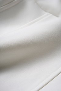 Dayna Padded Boat Neck Mini Dress in Iconic White