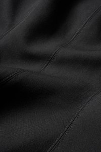 Esther Padded Wide Neck Peplum Top in Classic Black
