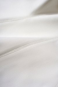 Esther Padded Wide Neck Peplum Top in Iconic White