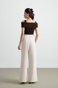 Julinne Padded Ruched Top in Espresso