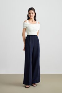 Julinne Padded Ruched Top in Iconic White