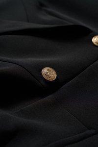 Meredith Tailored Wide Leg Jumpsuit in Classic Black