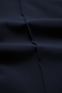 Millie Pintuck Wide Leg Pants in Navy Blue