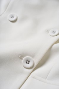 Winslet Tailored Off Shoulder Pencil Dress in Iconic White