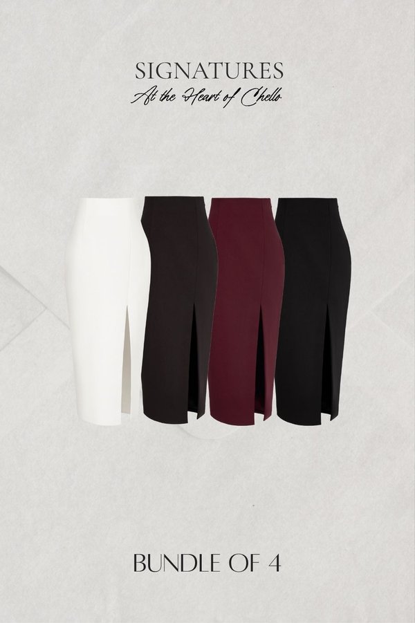 Becca Pencil Skirt Bundle of 4