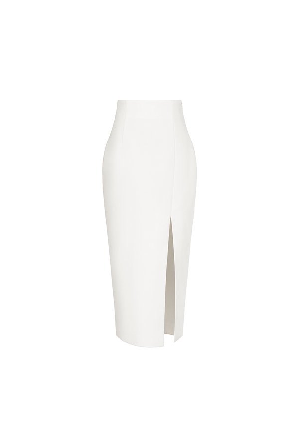 Becca Pencil Skirt in Iconic White