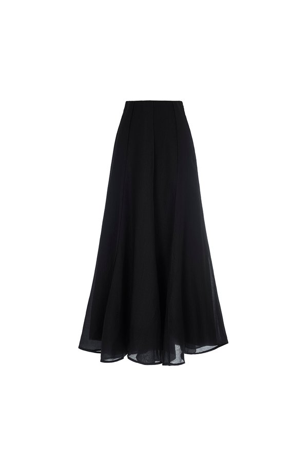 Claire Flare Skirt in Classic Black