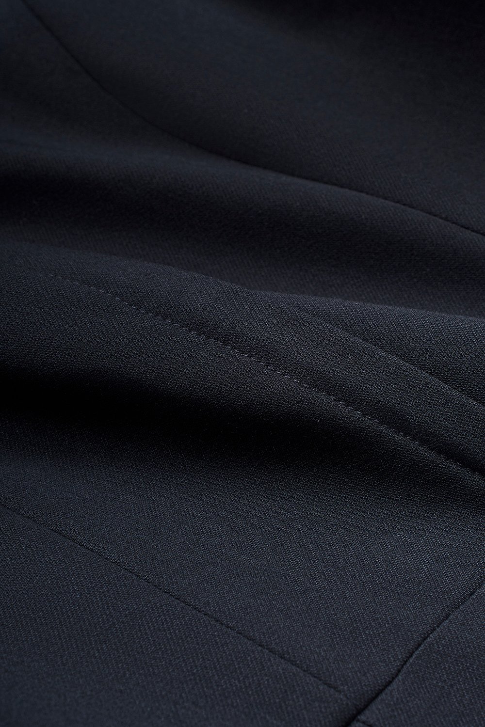 Aveline Tailored Wide Leg Jumpsuit in Midnight Blue