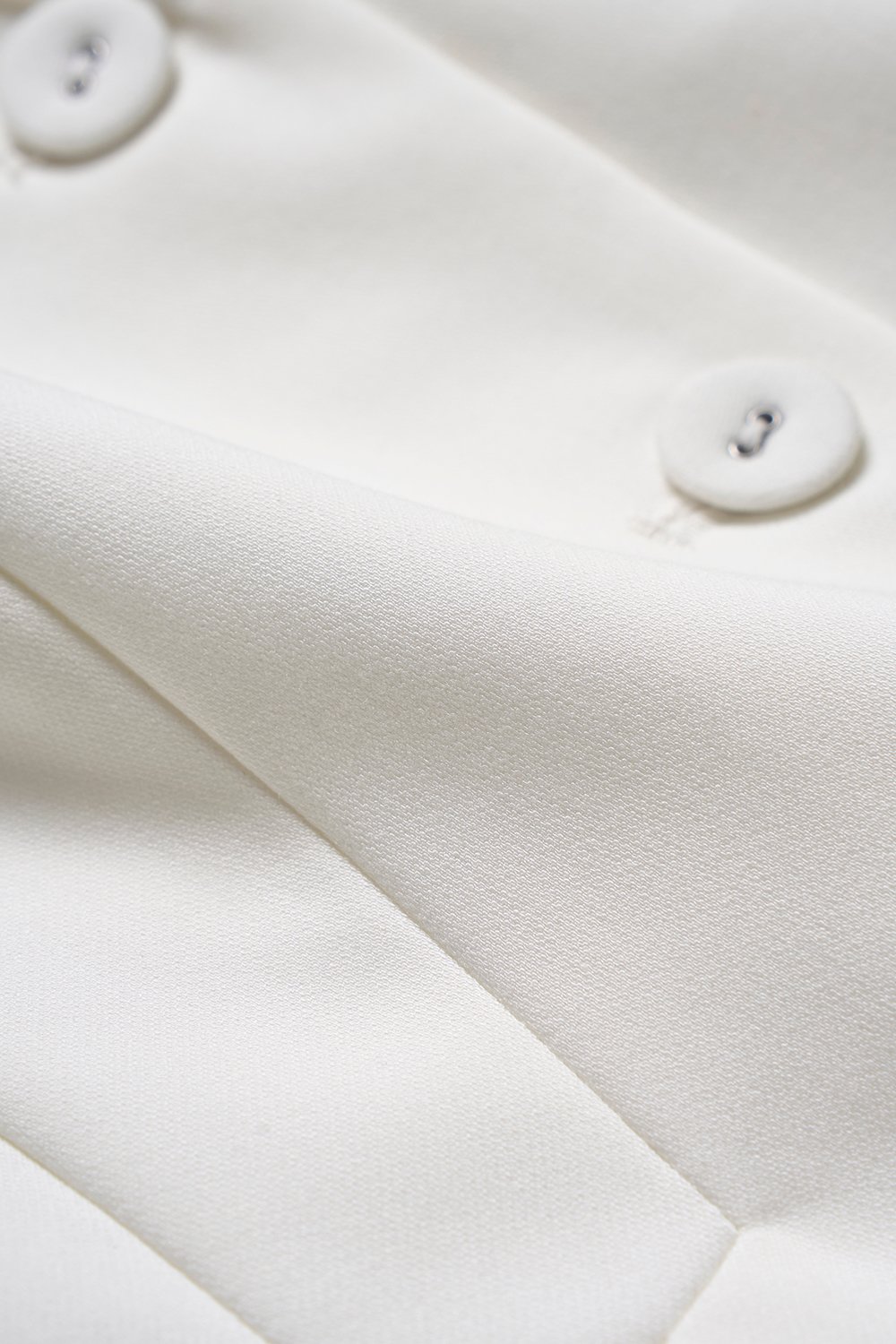 Cadena Tailored Peplum Top in Iconic White