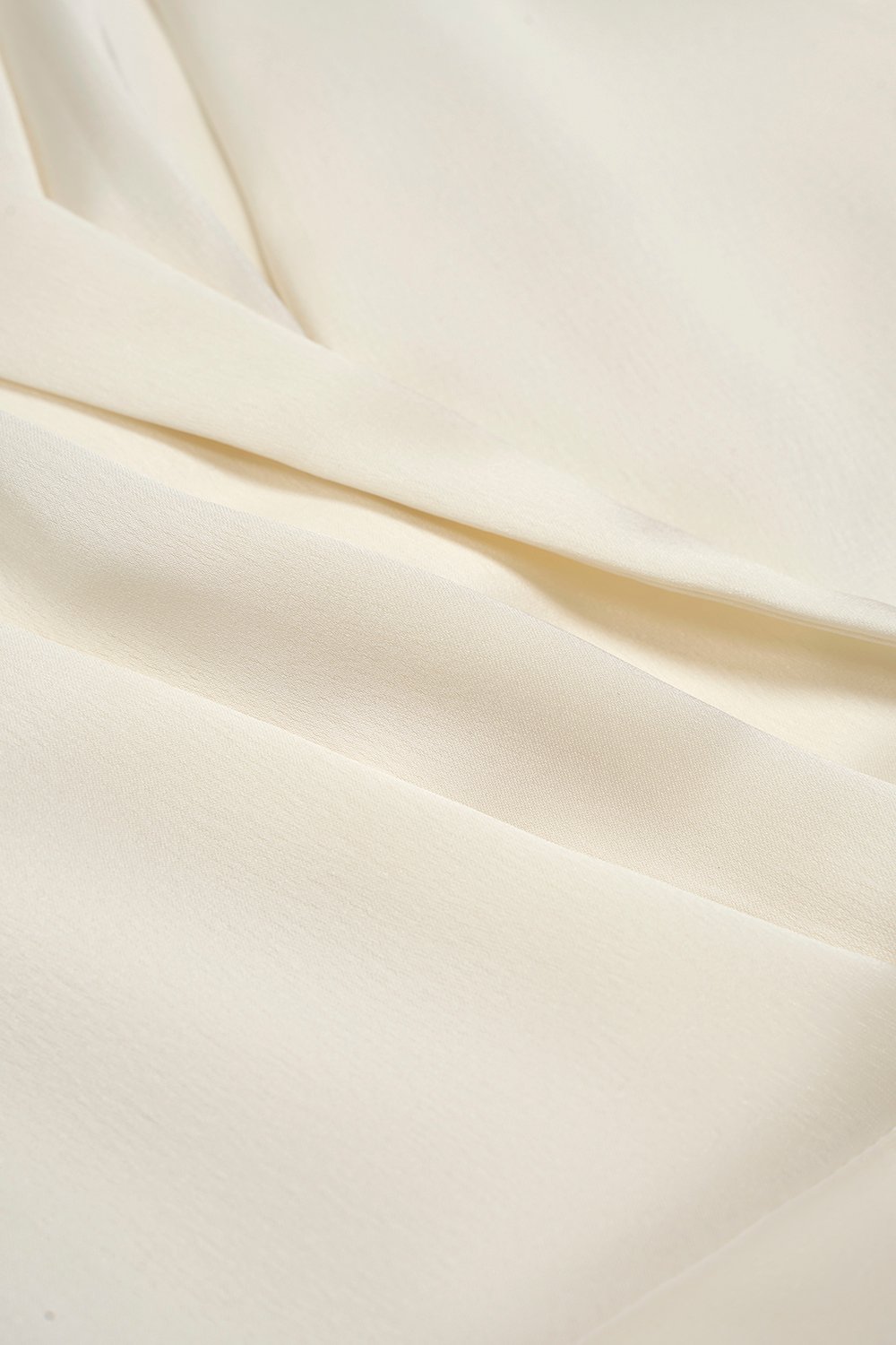 Ethel Satin Wrap Pencil Dress in Cream