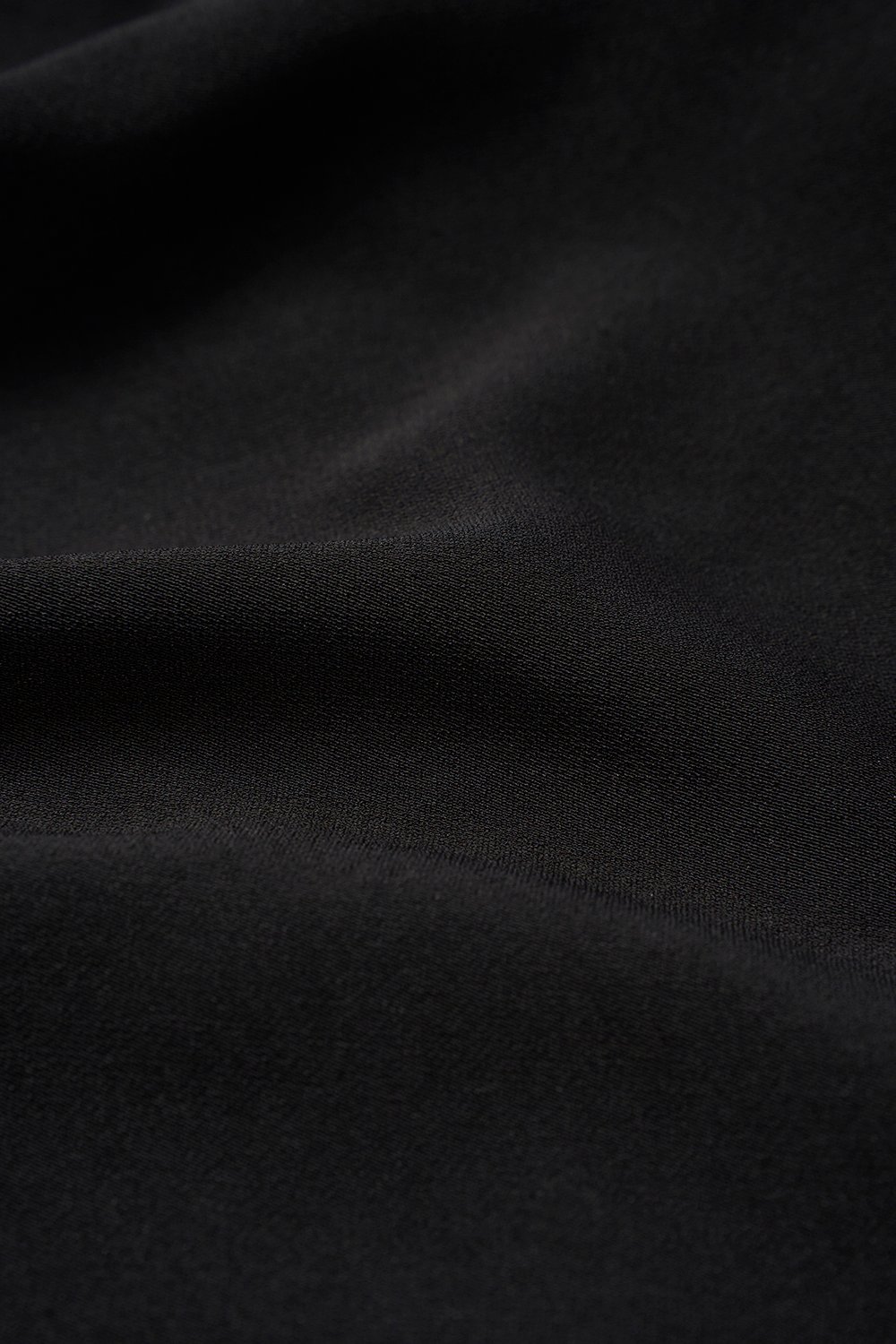 Isa Asymmetrical Shoulder Drape Top in Classic Black