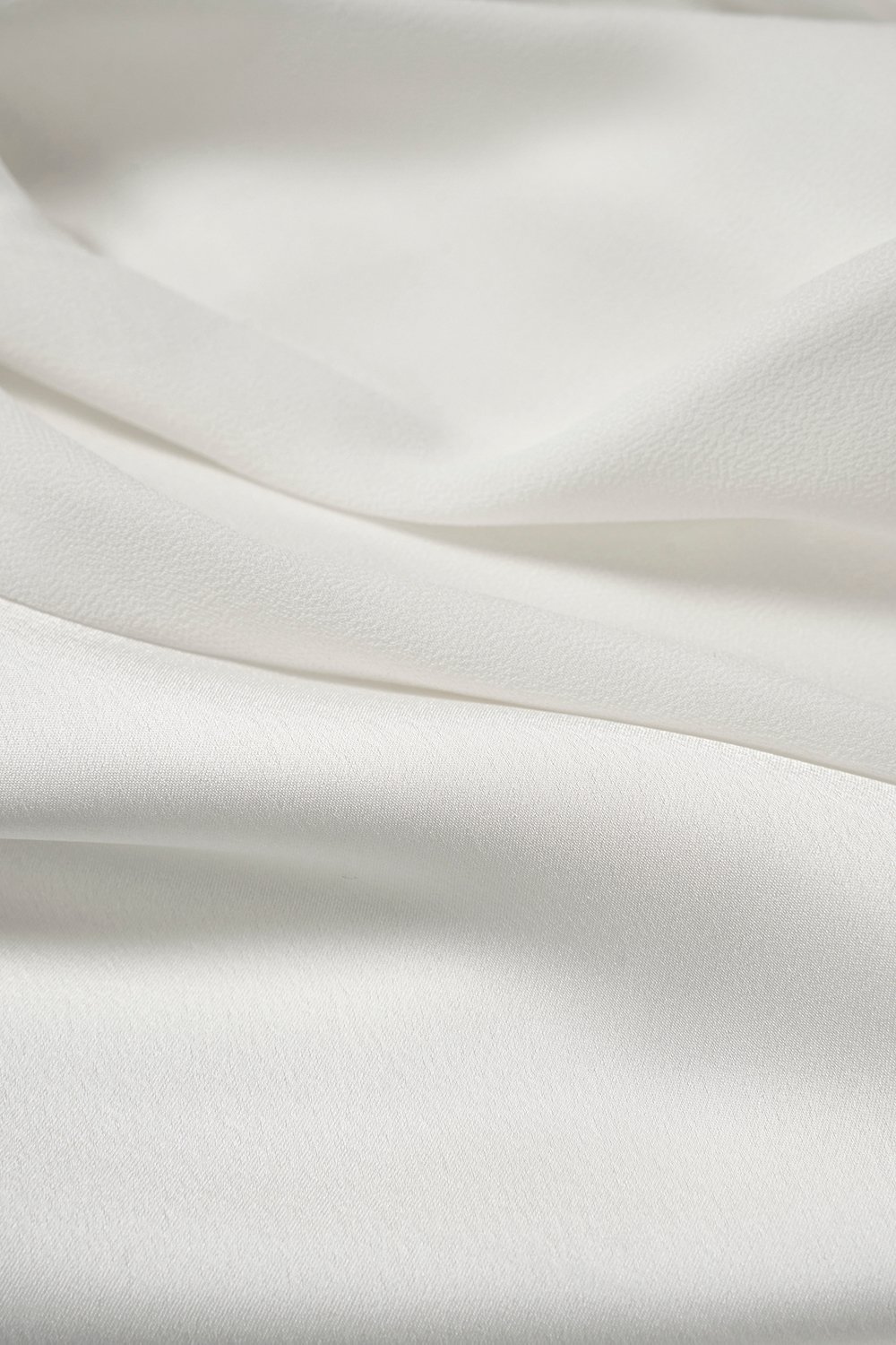Julia Cowl Drape Satin Top in Iconic White
