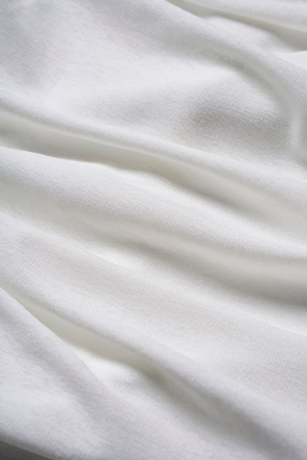 Monica Ruched Cape Jersey Top in Iconic White