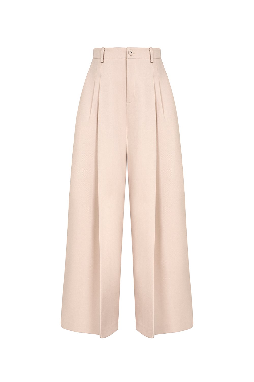 Winona Wide Leg Tailored Pants in Beige Pink