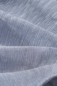 Aria Asymmetrical Pleated Top with Padded Tube in Smokey Blue
