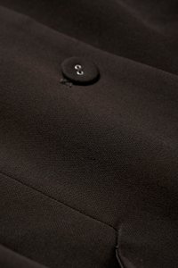 Cadena Tailored Peplum Top in Rich Espresso