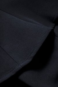 Darlene Padded Bow Peplum Pencil Dress in Midnight Blue