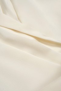 Ethel Satin Wrap Pencil Dress in Cream