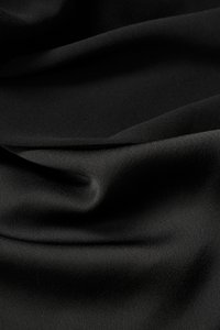 Julia Cowl Drape Satin Top in Classic Black