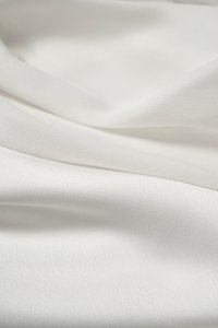 Julia Cowl Drape Satin Top in Iconic White