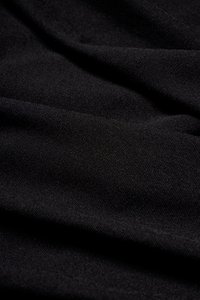 Monica Ruched Cape Jersey Top in Classic Black