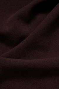 Noa Padded Asymmetrical Neckline Pencil Dress in Deep Burgundy