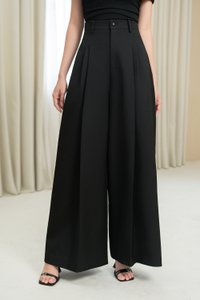Winona Wide Leg Tailored Pants in Classic Black