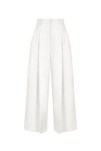 Winona Wide Leg Tailored Pants in Iconic White