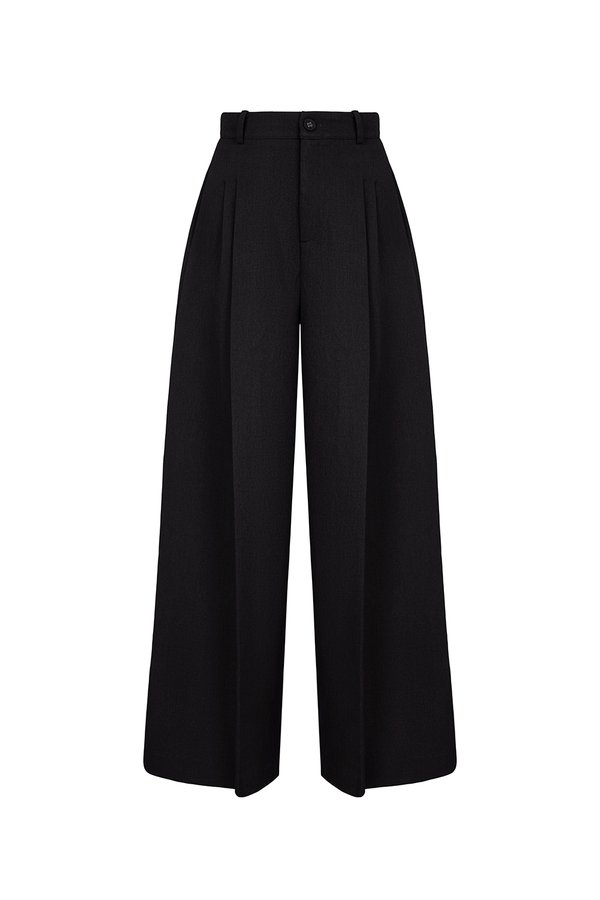 Winona Wide Leg Tailored Pants in Classic Black