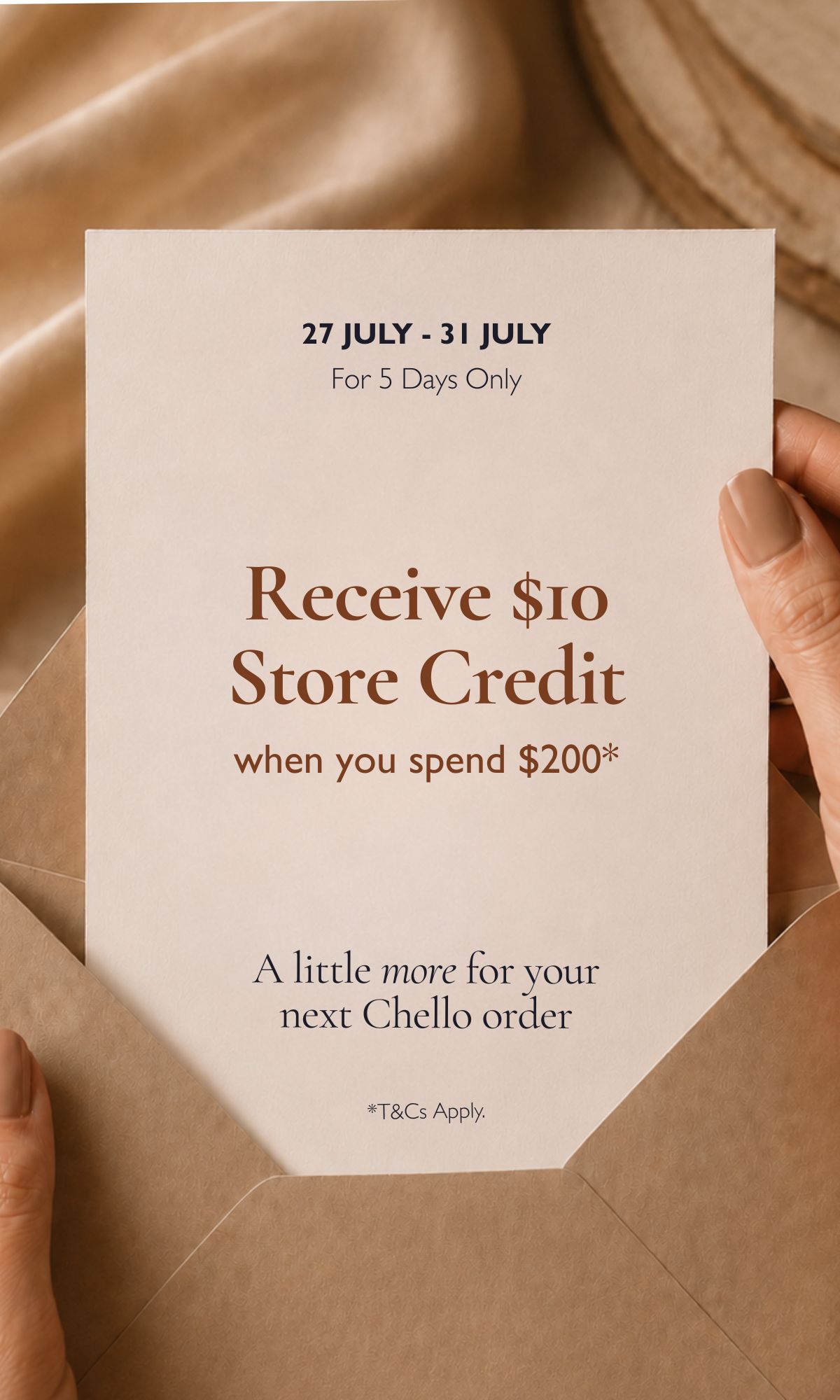 $10 Store Credit Offer