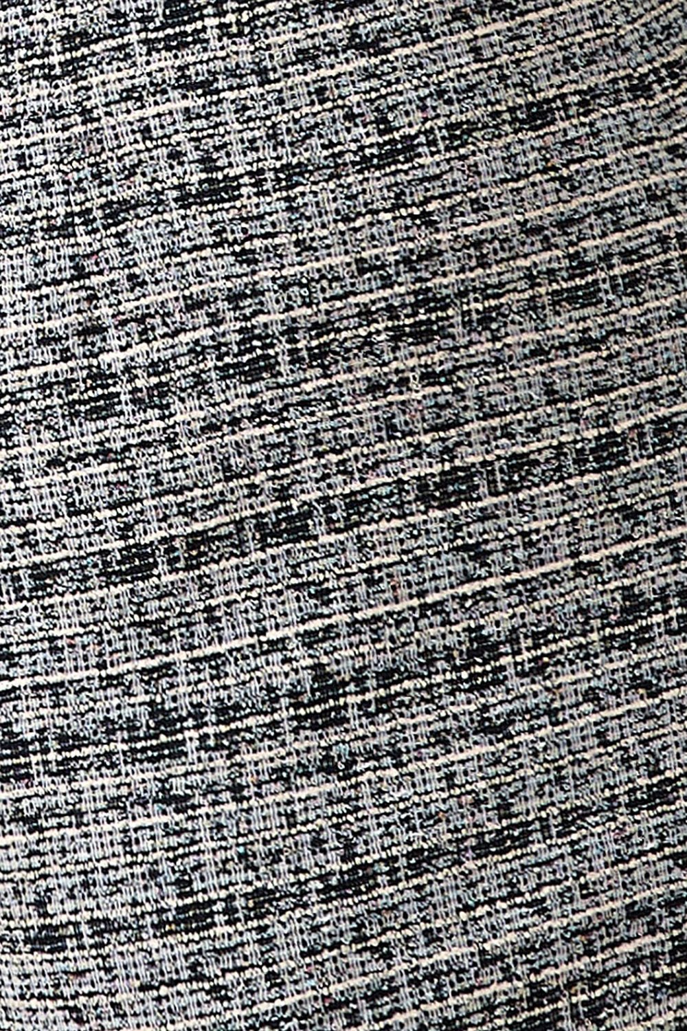 Alexiel Ribbon Strap Fitted Dress in Dark Navy Tweed