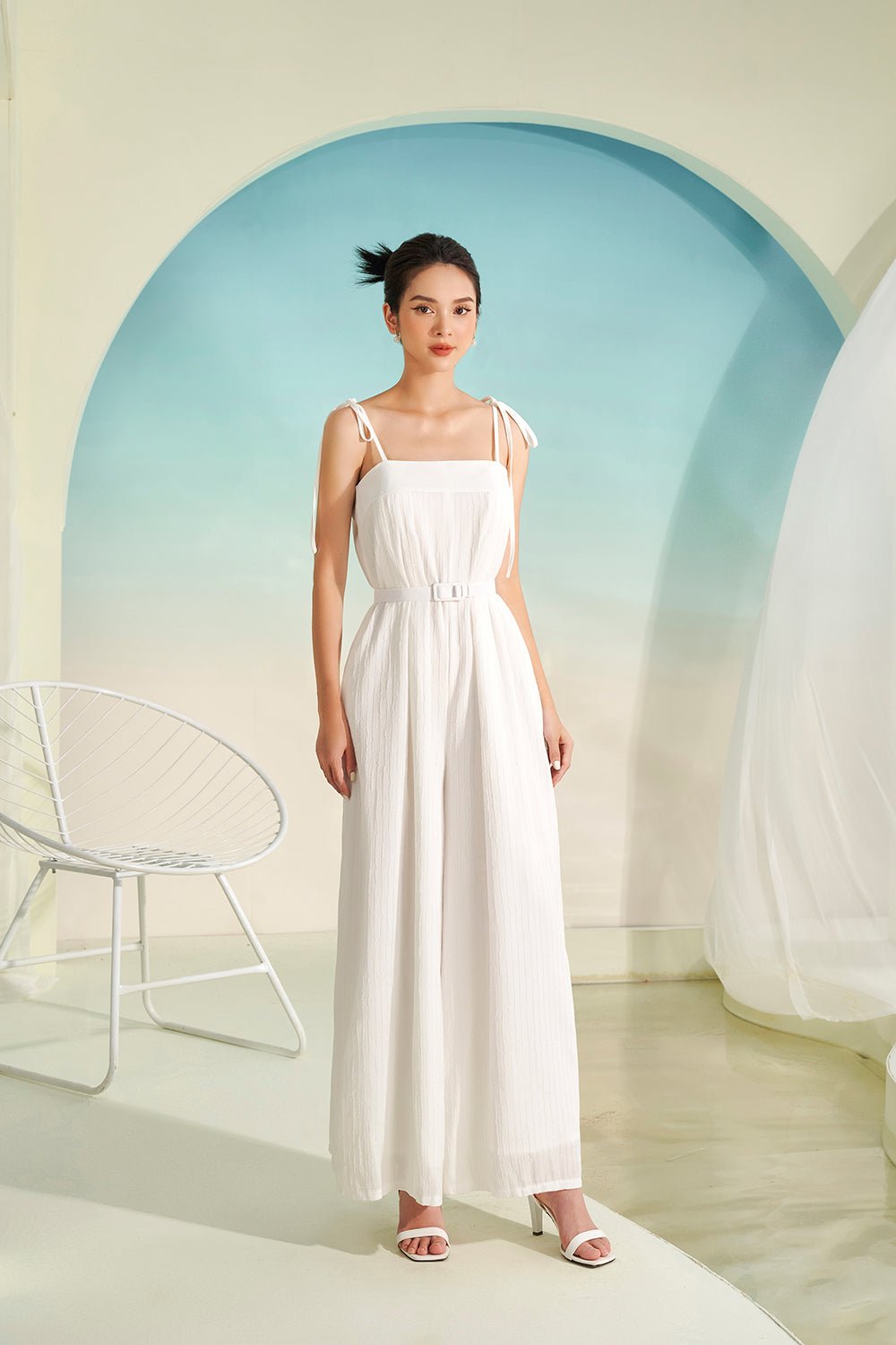 Avalon 2-Way Jumpsuit in Iconic White